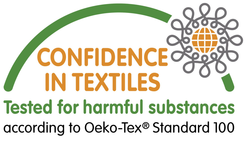 Oeko-tex confidence in textiles Standard 100 tested for harmful