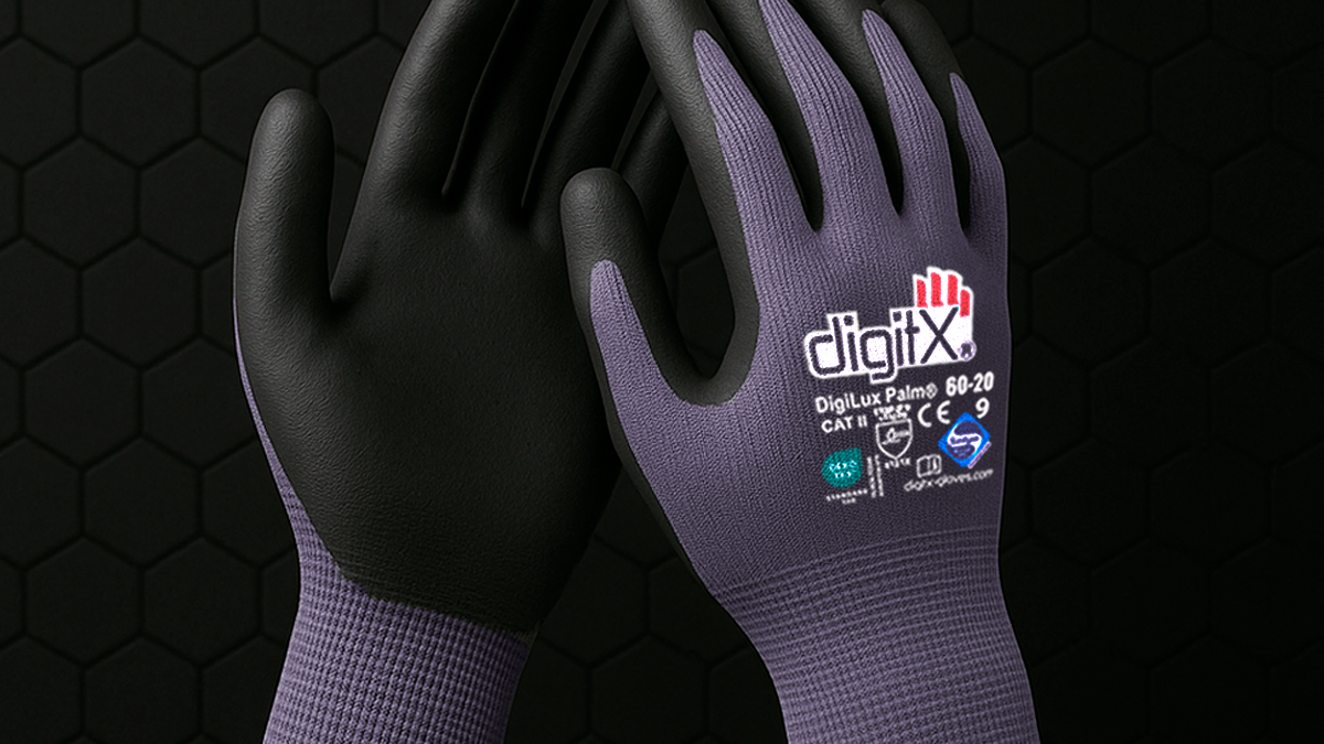 Lightweight protective glove DIGITX 60-20 used in precision assembly work