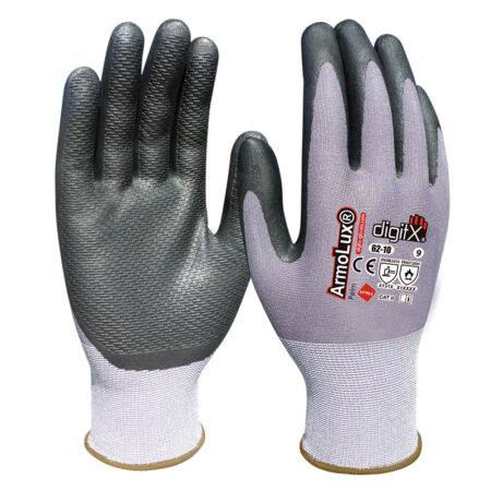 ARMOLUX Palm, nitrile glove with embossed stripes on the palm