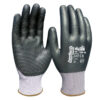 ARMOLUX Coated, nitrile glove with stripes on the palm