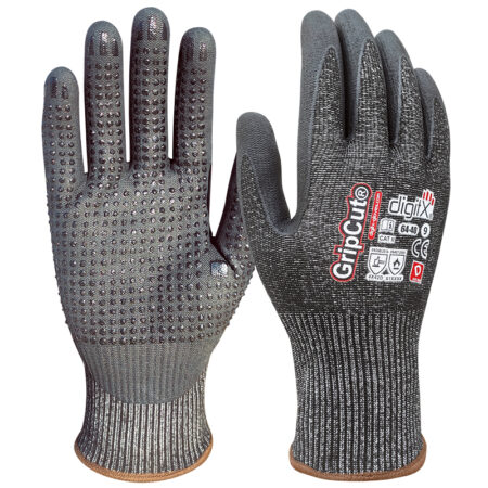 GRIPCUT, Cut and Thermal Resistant Glove with Palm Dots
