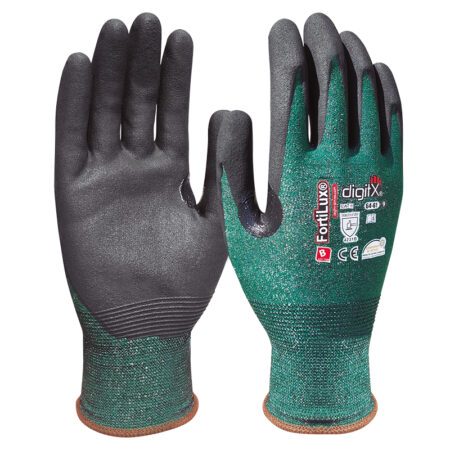 FORTILUX, Cut-resistant glove B nitrile foam, 18g, reinforcement, OEKO-Tex