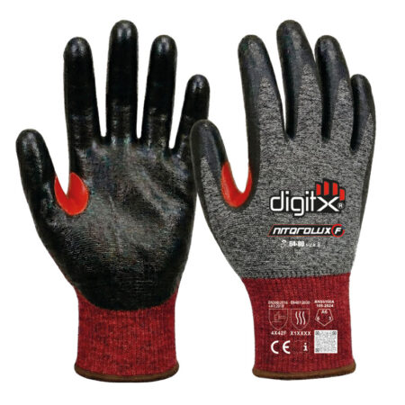 64-80, NITQROLUX, F-CUT RESISTANT, NITRILE GLOVE